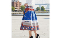 【横浜柄】横浜捺染で染色したスカート