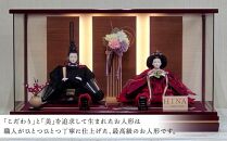 雛人形 瑞希-１７ 桜紋様＜高品質専用間接照明ケース入＞