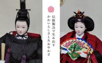 雛人形 瑞希-１７ 桜紋様＜高品質専用間接照明ケース入＞