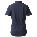 DJS-003&nbsp;decollouomo&nbsp;メンズパイロットシャツ半袖（生地／コンコルド）ネイビー／Lサイズ