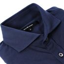 DJS-003&nbsp;decollouomo&nbsp;メンズパイロットシャツ半袖（生地／コンコルド）ネイビー／Lサイズ