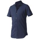 DJS-004&nbsp;decollouomo&nbsp;メンズドレスシャツ半袖（生地／コンコルド）ネイビー／XLサイズ