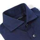 DJS-004&nbsp;decollouomo&nbsp;メンズドレスシャツ半袖（生地／コンコルド）ネイビー／XLサイズ