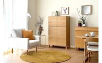 【開梱設置】高野木工&nbsp;レッチェ&nbsp;80ハイキャビネット&nbsp;WO【10年保証】