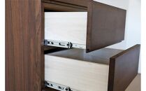 【開梱設置】高野木工&nbsp;レッチェ&nbsp;50リビングハイチェスト&nbsp;WN【10年保証】