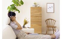 【開梱設置】高野木工&nbsp;レッチェ&nbsp;50リビングハイチェスト&nbsp;WO【10年保証】