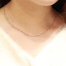 ルミネブルーグラデーションネックレス【Pt850】