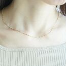 ルミネマルチカラーネックレス【K10YG】