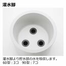 タウンプランターWS 丸60型 プレーン 【サンドグレー】