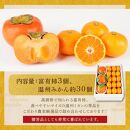 道の駅くしがきの里セット&nbsp;富有柿3個・温州みかん約30個の詰め合わせ&nbsp;こだわり農家厳選［2026年11月初旬から11月末頃順次発送］［KG29］