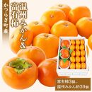 道の駅くしがきの里セット 富有柿3個・温州みかん約30個の詰め合わせ こだわり農家厳選［2026年11月初旬から11月末頃順次発送］［KG29］