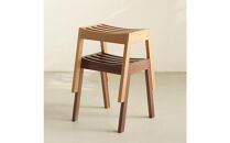 ウォルナット無垢材のスタッキングスツール&nbsp;ワード&nbsp;積み重ね&nbsp;玄関&nbsp;キッズ