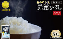 ＜全3回定期便＞令和7年米&nbsp;福岡県産&nbsp;米&nbsp;【無洗米】金のめし丸元気つくし&nbsp;5kg