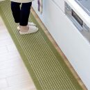 [グリーン]優踏生&nbsp;洗いやすい&nbsp;キッチンマット&nbsp;約60cm×300cm&nbsp;洗える&nbsp;滑り止め&nbsp;防汚
