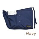 配色パイピング入り自転車用ハンドルカバー　ネイビー