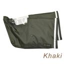 配色パイピング入り自転車用ハンドルカバー　カーキ