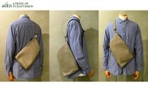 【alto.】アニリンレザー　リバーシブルボディバッグ　AMSB-1223（グレー）