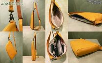 【alto.】アニリンレザー　リバーシブルボディバッグ　AMSB-1223（グレー）