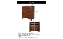 bono&nbsp;キャビネット&nbsp;幅78cm&nbsp;ウォールナット