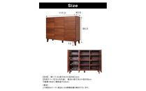 bono&nbsp;キャビネット&nbsp;幅117cm&nbsp;ウォールナット