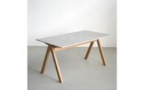 ダイニングテーブル&nbsp;SALA&nbsp;オーク無垢材&nbsp;棚付&nbsp;メラミン&nbsp;辻製作所&nbsp;大川市