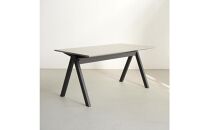 ダイニングテーブル&nbsp;SALA&nbsp;ビーチ無垢材&nbsp;ブラック&nbsp;棚付&nbsp;メラミン&nbsp;辻製作所&nbsp;大川市