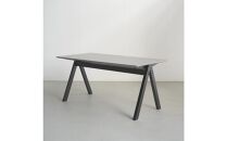 ダイニングテーブル&nbsp;SALA&nbsp;ビーチ無垢材&nbsp;ブラック&nbsp;棚付&nbsp;メラミン&nbsp;辻製作所&nbsp;大川市