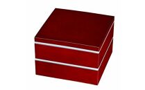 二段重箱 ななこ塗り お重 紀州漆器【YG8】