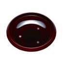 菓子鉢&nbsp;7.5寸&nbsp;総溜&nbsp;明月(コマ型)【YG65】