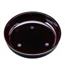 菓子鉢&nbsp;8.0寸&nbsp;溜&nbsp;貝張&nbsp;やまと梅【YG70】