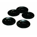 4.0寸&nbsp;茶托&nbsp;黒&nbsp;千鳥&nbsp;(5枚組)【YG106】