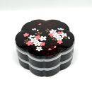 桜型&nbsp;オードブル別甲&nbsp;さくら&nbsp;重箱&nbsp;お重&nbsp;二段&nbsp;2段&nbsp;黒&nbsp;桜&nbsp;内朱&nbsp;年末年始&nbsp;おせち料理&nbsp;運動会&nbsp;お節【YG263】