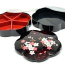 桜型&nbsp;オードブル別甲&nbsp;さくら&nbsp;重箱&nbsp;お重&nbsp;二段&nbsp;2段&nbsp;黒&nbsp;桜&nbsp;内朱&nbsp;年末年始&nbsp;おせち料理&nbsp;運動会&nbsp;お節【YG263】