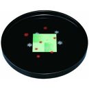 木製丸盆&nbsp;30cm&nbsp;黒&nbsp;市松雪化粧【YG391】