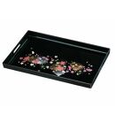 長手盆&nbsp;PC&nbsp;48cm&nbsp;黒&nbsp;錦春秋【YG422】