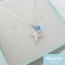 Sea Starネックレス Crystal  Aqua Blue