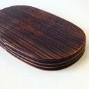 紀州塗り&nbsp;曲げわっぱ&nbsp;弁当箱&nbsp;九州杉&nbsp;焼杉加工［YS111］