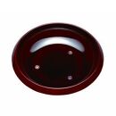 菓子鉢&nbsp;7.5寸&nbsp;総溜&nbsp;明月(コマ型)【YG65】