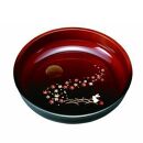 8.0寸&nbsp;菓子鉢&nbsp;杢塗分け&nbsp;春秋月うさぎ【YG69】