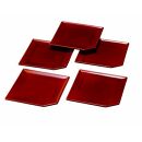 4.5寸&nbsp;角銘々皿&nbsp;両面春慶塗&nbsp;(5枚組)【YG120】