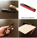 紀州漆器&nbsp;文鎮&nbsp;ペーパーウェイト&nbsp;長型&nbsp;黒&nbsp;桜【YG151】