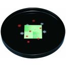 木製丸盆&nbsp;30cm&nbsp;黒&nbsp;市松雪化粧【YG391】