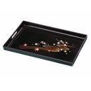 長手盆&nbsp;PC&nbsp;48cm&nbsp;溜&nbsp;みやび春秋【YG420】