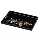 長手盆&nbsp;PC&nbsp;48cm&nbsp;黒&nbsp;錦春秋【YG422】