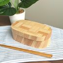 九州杉&nbsp;国産&nbsp;曲げわっぱ&nbsp;網代柄&nbsp;被せ蓋&nbsp;弁当箱&nbsp;まげわっぱ［YS156］