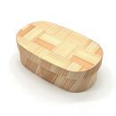 九州杉&nbsp;国産&nbsp;曲げわっぱ&nbsp;網代柄&nbsp;被せ蓋&nbsp;弁当箱&nbsp;まげわっぱ［YS156］