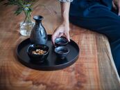 ROUND RAYSTRAY S墨漆 ｜トレー プレート お皿 皿 食器 インテリア