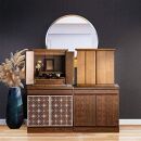 組子風仏壇チェスト&nbsp;幅55cm【カラー：ブラウン】