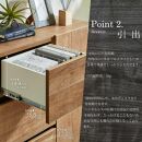 キャビネット&nbsp;【フィスバ&nbsp;120&nbsp;ドア引出】&nbsp;ブラウン