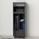 ゲーム機ラック&nbsp;キャスター付き&nbsp;ブラック&nbsp;AKU104476302